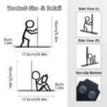 abstract metal bookends for shelves