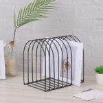 compact desktop bookshelf metal