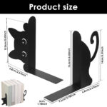decorative cat book holder metal