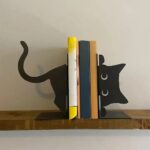 fun cat bookshelf decor holder