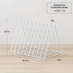 iron desktop book storage rack