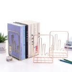 love shaped metal book supports