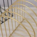 modern metal magazine rack