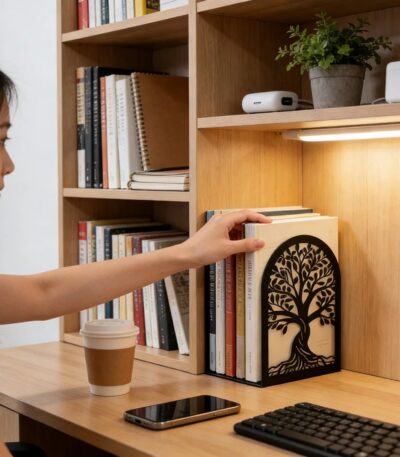 office library tree of life bookends