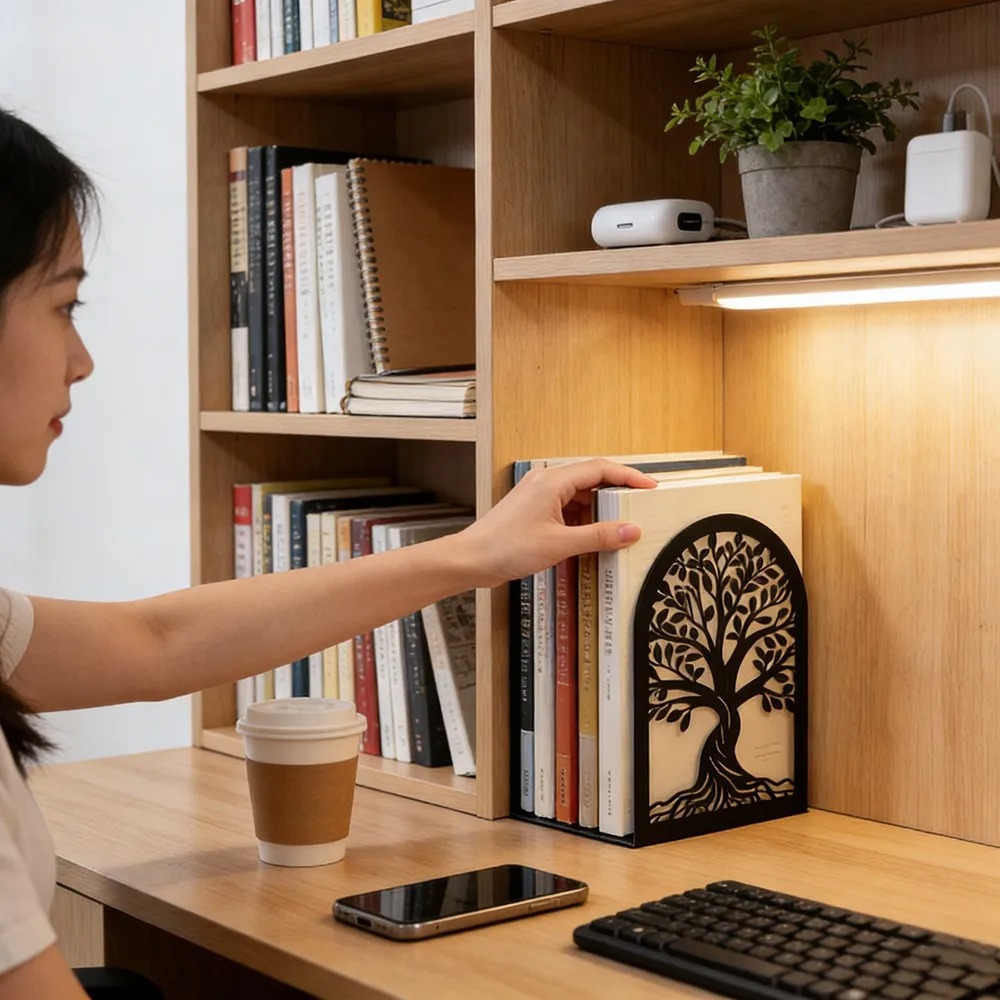 office library tree of life bookends