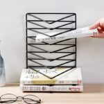 student desk organizer metal rack